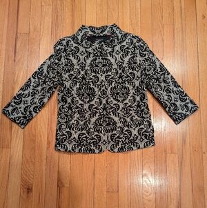 Black and Cream Patterned Jacket